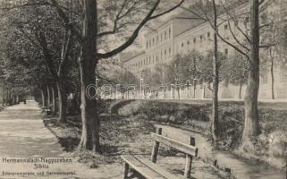 Nagyszeben, Hermannstadt, Sibiu; Erlenpromenade, Garnisonspital / military hospital
