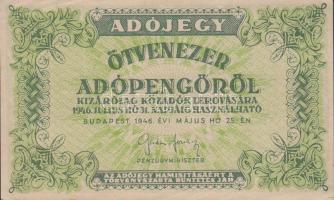 1946. 10.000AP-500.000AP (11x) változatokkal T:vegyes