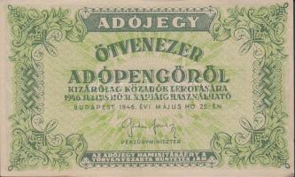 1946. 10.000AP-500.000AP (11x) változatokkal T:vegyes