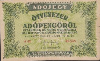 1946. 10.000AP-500.000AP (11x) változatokkal T:vegyes