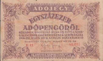 1946. 10.000AP-500.000AP (11x) változatokkal T:vegyes