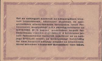 1946. 10.000AP-500.000AP (11x) változatokkal T:vegyes