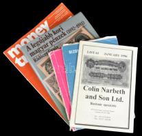 Radóczy Gyula: A legújabb kori magyar pénzek (1892-1981). Budapest, Corvina, 1984. +  Szigeti István: A dunai államok pénzrendszere Mária Teréziától napjainkig. Budapest 1971. + Money Trend 1977. 9. évfolyam 1. szám + Bizományi Áruház Vállalat, 1. Numizmatikai Aukció. Budapest 1973. október árverési katalógus + Colin Narbeth and Son Ltd. speciális bankjegy árverési katalógusa, 1996. január