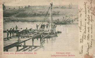 K.u.K. Pioneer batallion, bridge construction (small tear)