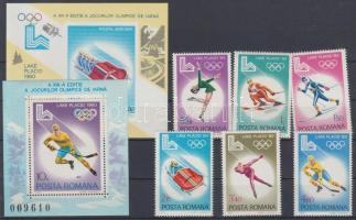 1979 Téli olimpia, Lake Placid sor Mi 3666-3671 + blokkpár 164-165 &lt;br/&gt;