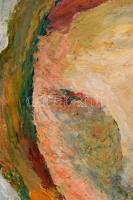 TM jelzéssel: Fej. Olaj, karton, üvegezett keretben, 29×21 cm