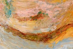 TM jelzéssel: Fej. Olaj, karton, üvegezett keretben, 29×21 cm