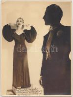 1941 Magyar táncospár Berlinben, feliratozva, 23x17 cm.