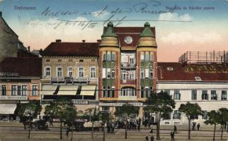 Debrecen, Hegedűs és Sándor palota, gyógyszertár, Hitelbank, Hegedűs Sándor üzlete (EK)