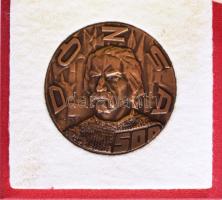 Képíró Zoltán (1944-1981) Cegléd 1972. "Dózsa" Br emlékérem (60mm) tokban T:1-