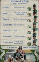 Katonai étlap / soldier's menu, humour