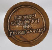 Várhelyi György (1942-) 1990. "Budapest / Európai Junior Női Minősítés" Br emlékérem (61mm...