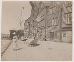 cca 1900-1910 Norvégia, 8 db 16x18 cm-es fotó