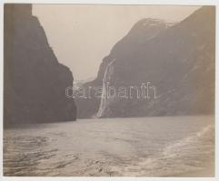 cca 1900-1910 Norvégia, 8 db 16x18 cm-es fotó