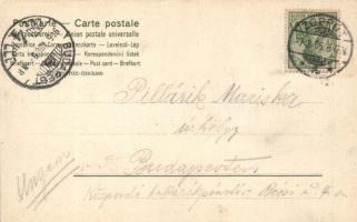 Gdansk, Danzig; Motlawa / Mottlau, Art Nouveau litho (EK)