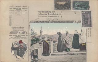 Bosnian stamps, postal order 'Tausend Grüsse'