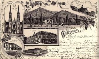 Versec floral, litho