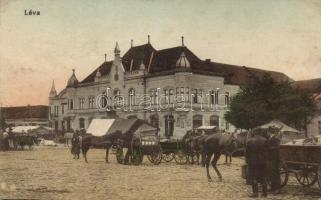 Léva, Ropper Győző és Kovács S. üzletei / shops, market (Rb) 