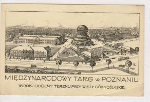 Poznan, Miedzynarodowy Targ / International Market, Upper Silesian Tower, artist signed