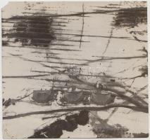 cca 1914-1918 Légi felderítők légballonból, 4 db fotó, 8x8 és 10x8 cm-es méret között