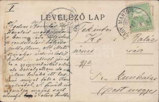 Nagymarton, Mattersdorf; Bahnhof, Israelitischer Tempel, Hotel zur Post / railway station, synagogue...