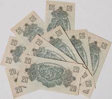 1944. 20P "V.H." (9x) egymásutáni sorszámokkal T:I