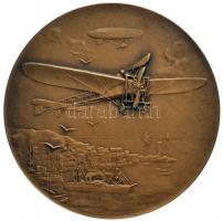 Német Birodalom / Weimari Köztársaság ~1920. "Kikötő felett szálló egyfedeles repülőgép" g...