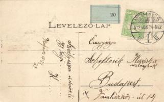 Mohács, MFTR hajókikötő; kiadja Weiser Miksa