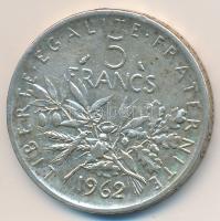 Franciaország 1962. 5Fr Ag T:2,2- France 1962. 5 Francs Ag C:XF,VF Krause KM#926