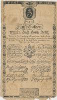 1806. 5G "Bécsi városi bankócédula" T:III-,IV Adamo G39M.