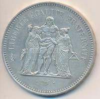 Franciaország 1974. 50Fr Ag "Herkules csoport" T:2
France 1974. 50 Francs Ag "Hercule...