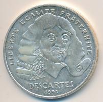 Franciaország 1991. 100Fr Ag "Descartes" T:2
France 1991. 100 Francs Ag "Descartes&qu...