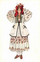 Folklore, Croatian national wear, pinx. Vladimir Kirin