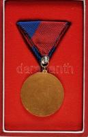 ~1970. "Veszprém Megyéért" arany fokozatának tűzzománcozott kitüntetése, mellszalagon dísz...