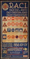 1936 RACI Olaszország autóstérkép / Italy automobile roadmap