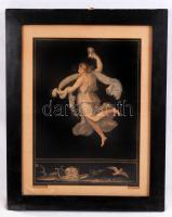 Rafaello képéről készített acélmetszet, jelzett a metszeten, üvegezett keretben, 38×27 cm / Engraving after the picture of Raphael