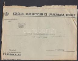 Inflation cover, (3. díjszabás) Távolsági levél Kisegítő 10x 1P/1P bérmentesítéssel, eltolódott felülnyomással