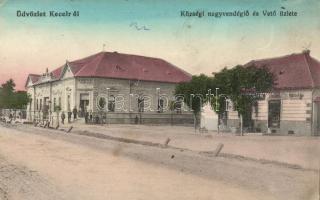 Kecel Vető Szilárd üzlete, községi nagyvendéglő, szálloda (fl)