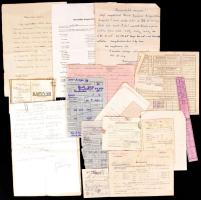 cca 1953-1977 Mezőgazdasággal kapcsolatos okmányok (haszonbérleti szerződés, terményvételjegy, értesítés, határozat, elszámolás).