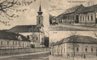 Kecel, Főtér, Hitelszövetkezet, Zárda, Római katolikus templom és plébánia (EK)