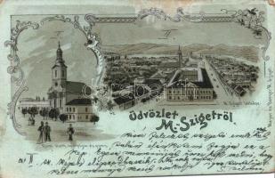 Máramarossziget, floral, litho (small tear)