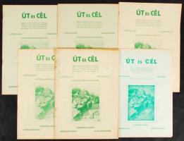 1957-1966 Az Út és cél c hungarista lap 5 száma