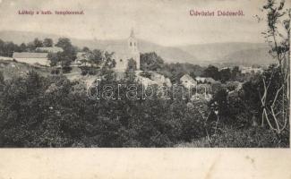 Dédes a katolikus templommal (EB)