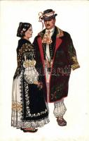 Slavonian folklore, couple from Vinkovci, Vladimir Kirin (fl)