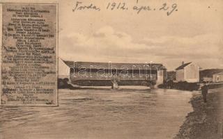 Torda Aranyos bridge, plaque