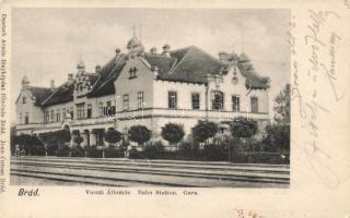Brád vasútállomás / railway station (small tear)