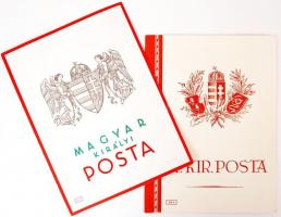 cca 1930-1940 A Magyar Királyi Posta dísztávirata, 2 db