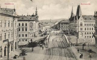 Kolozsvár Erzsébet út / street (fa)