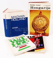 Vegyes könyv tétel (3 db)- Zugor István: Magyar-holland szótár, Bp., 1979, Terra; "Wat en Hoe Hongaars"; "Wat en Hoe duits"; van Mourik, R. S.: Gids voor Hongarije.