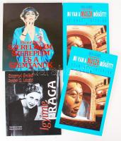 4 db könyv: Eszenyi Enikő-Szabó G. László: Igyime Prága; Psota Irén: Szerelmeim, szerepeim és a szamtanúk; Bóta Gábor: Mi van a maszk mögött-Színházi interjúk I-II.